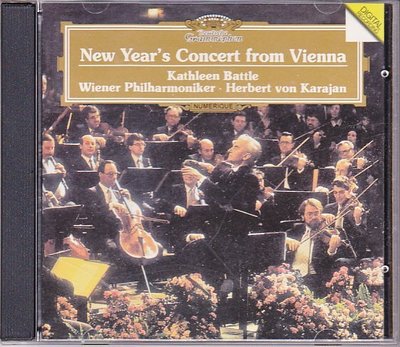 音樂居士新店#New year's concert 1987年維也納新年音樂會 卡拉揚 CD#CD專輯