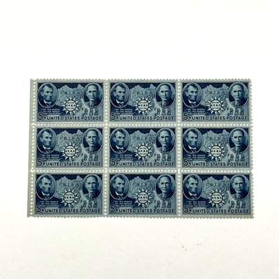 1942年抗戰建國林肯孫中山郵票