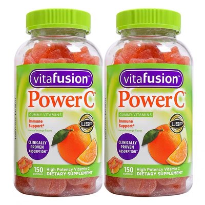 美國 vitafusion維C軟糖複合維cVC150粒*2瓶
