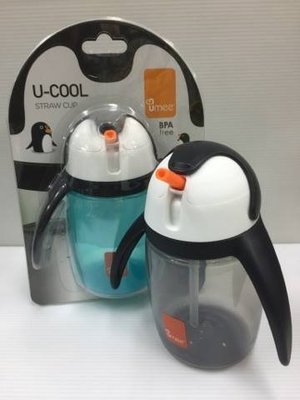 Umee 企鵝吸管水杯360ml (活力藍)