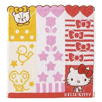 【Wendy Kids】日本 HELLO KITTY 方巾 毛巾 34X36CM 699692