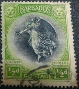 1920年英屬巴貝多Victory舊票0.5d