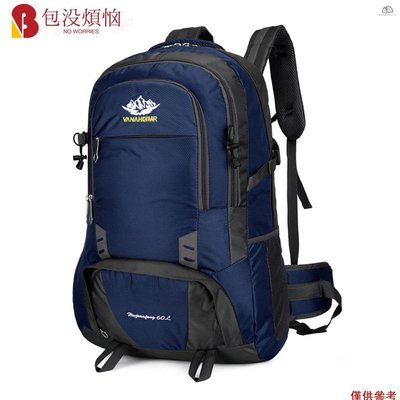 戶外運動後背包大容量登山包防水耐磨多功能雙肩背包 1768精簡 深藍色 SEKL-包沒煩惱