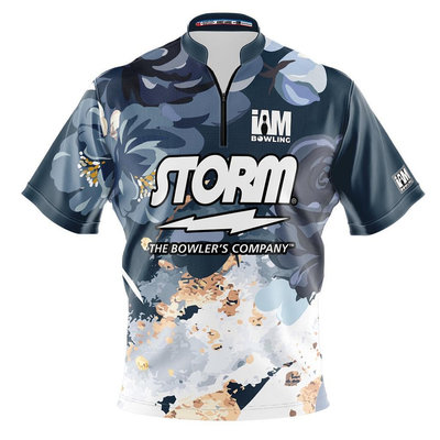 Storm DS 保齡球球衣 - 2062-ST 設計 - 花卉 3D Polo 衫（滿599元）