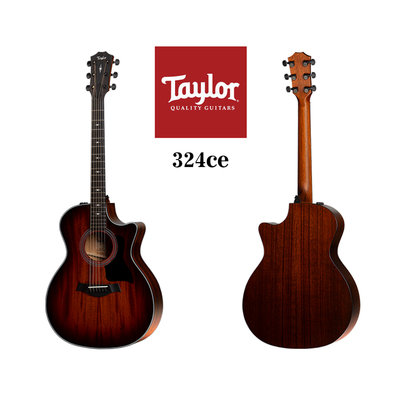 小叮噹的店 - Taylor 324ce 電木吉他 泰勒吉他 民謠吉他 拾音器ES-2 原廠琴盒 TLGF-324-CE