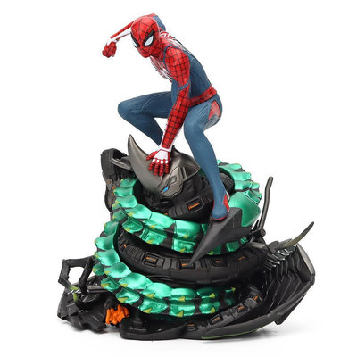 復仇者聯盟鋼鐵蜘蛛俠 ps4游戲擺件 雕像場景模型盒裝手辦 動漫星城