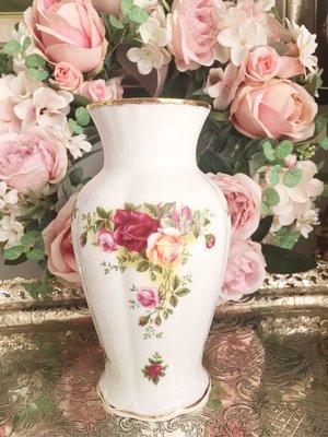 英國-Royal Albert 鄉村玫瑰花瓶