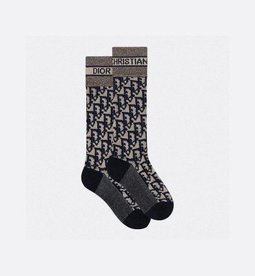 Leann代購~Dior 迪奧 超級爆款網紅襪子 提花字母小腿襪  一盒一雙