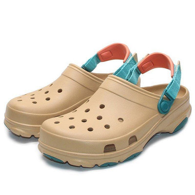 Crocs男鞋卡洛馳經典特林洞洞鞋 戶外沙灘懶人拖鞋 輕便EVA防水晴雨運動涼鞋