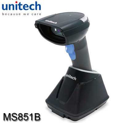 【MR3C】下標前請先詢問貨況 含稅附發票 Unitech MS851B 無線 一維條碼掃描器 USB介面