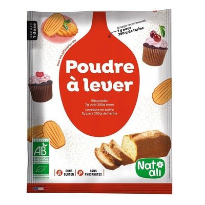 ☆Bonjour Bio☆ 法國 NAT *ALI 有機酵母粉 泡打粉 Baking Powder 蛋糕 鬆餅 甜點