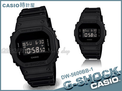 CASIO 時計屋 G-SHOCK DW-5600BB-1D 街頭型男 數位電子錶 防水200米  DW-5600