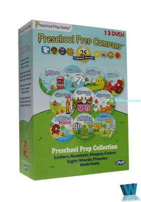 Preschool prep Phonics自然拼讀動畫DVD光盤英文版字母單詞13DVD『振義影視』