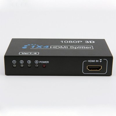 品名: 環保包裝HDMI分配器一分四hdmi分配器1分4 J-14548