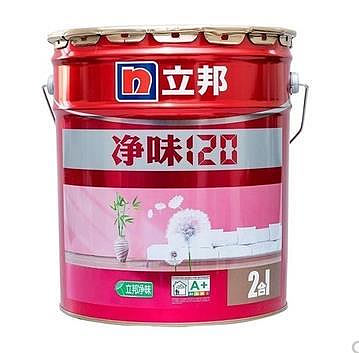 塗料立邦漆凈味120竹炭二合一墻面乳膠漆室內家用內墻工程油漆涂料油漆