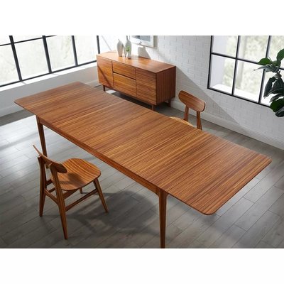 💓好市多代購💓 Greenington Erikka 竹製可伸縮式餐桌 寬198-278X深92X高76公分