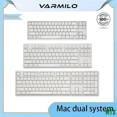 MTX旗艦店Varmilo VA87M VA108M MIYA Pro Mac 68 機械鍵盤蘋果雙系統櫻桃紅軸辦公室