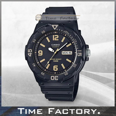 時間工廠 無息分期 全新 CASIO DIVER LOOK 潛水風膠帶腕錶 MRW-200H-1B3 (200)