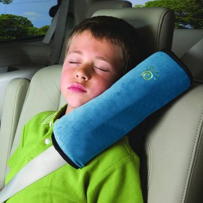 [Hare.D]車用安全帶睡枕麂皮絨兒童安全帶護套枕 車用睡枕 兒童護肩枕