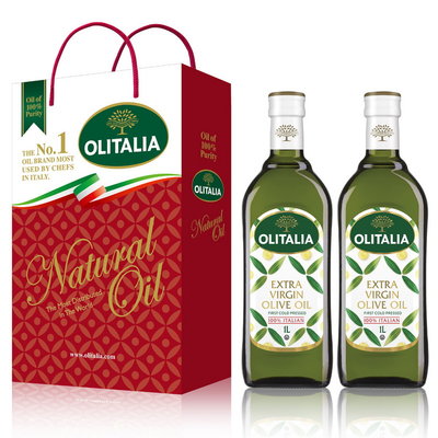 ~* 萊康精品 *~義大利 奧利塔 Olitalia 特級初榨橄欖油禮盒組(1000mlx2瓶)