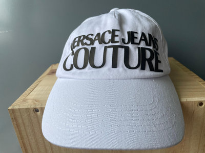 全新真品正品 versace jeans couture 中性款白色棒球帽