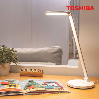 ￼好時光～東芝 TOSHIBA 11W 檯燈 Hi Hikari LED 語音控制檯燈 調光調色 抗藍光 CRI90