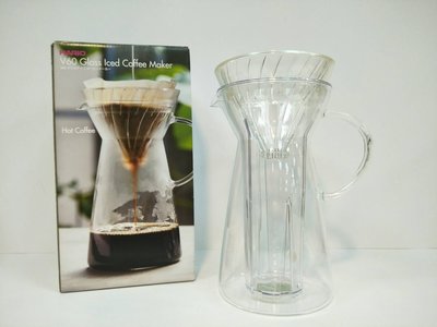 ==老棧咖啡==HARIO V60 濾杯玻璃冷泡咖啡壺 700ml VIG-02T 簡單享受 冷泡咖啡 玻璃冷泡壺 冰鎮
