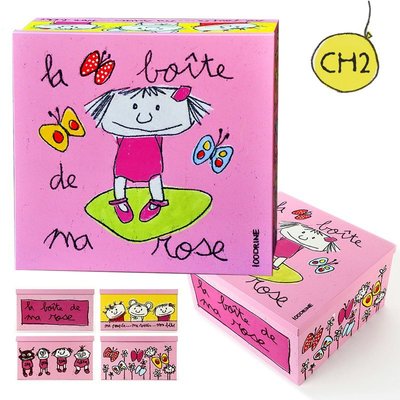 【熱賣精選】 原單法國涂鴉鐵盒畫創意卡通餅干糖果滿月禮盒包裝鐵盒子