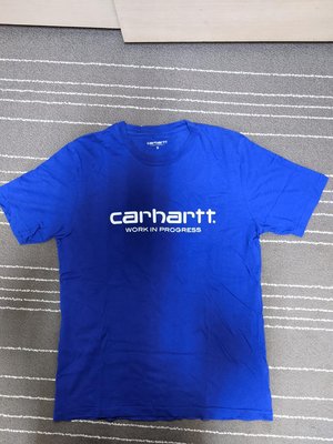 Carhartt wip 寶藍S logo T
