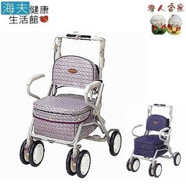 【海夫健康生活館】LZ  MAKITECH 銀髮族散步購物車 Carry Peer 花紋紫