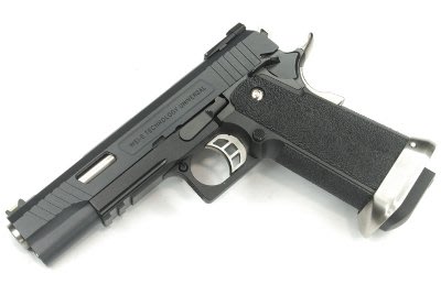 【BCS武器空間】WE HI-CAPA 5.1 WET T-REX 直紋 連發版 瓦斯短槍 黑色-WEH001TATB