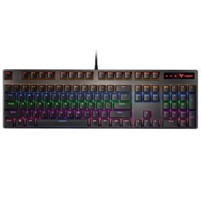 【熱賣精選】雷柏V500PRO機械鍵盤黑軸青軸茶軸紅軸104鍵游戲專用臺式筆記