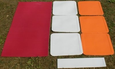 【HIDO樂樂棒球】輕型壘包組 (投手板╳1、白色壘板╳3、橘色壘板╳3、紅色延長板╳1)