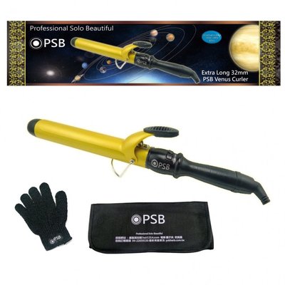 保固一年 熱銷款【皮詩比 PSB】 金星捲度 加長型電棒 32mm 環球電壓 含電棒手套+隔熱套 安規認證 安全有保障