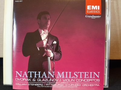 Milstein,Steinberg,Dvorak&Glazunov-V.c,密爾斯坦，史坦伯格，德佛扎克&葛拉祖諾夫-小提琴協奏曲，早期日本版，如新。