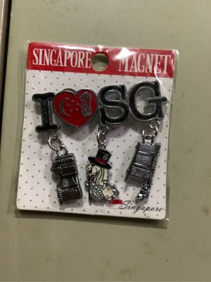 新加坡 I❤️SG 磁鐵 （新品，來自新加坡）