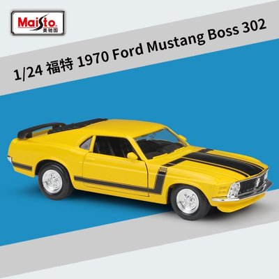 仿真車模型 美馳圖1:24福特野馬跑車1970Ford Mustang BOSS仿真合金汽車模型
