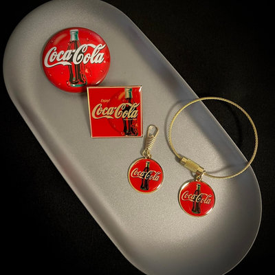 1993年可口可樂徽章冰箱貼掛件鑰匙扣