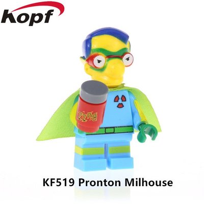 【積木班長】KF519 米爾豪斯 MILHOUSE 辛普森家庭 動畫 電玩 人偶 袋裝/相容 樂高 LEGO 積木