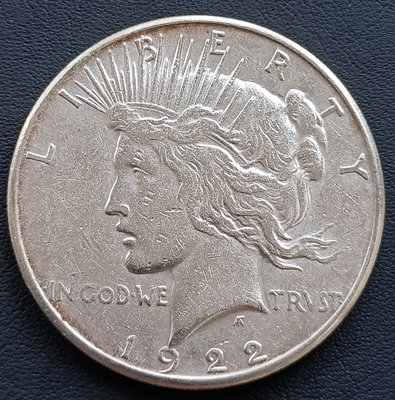 美國    和平鷹    1元    1922-S       銀幣(90%)   2249