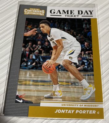 Jontay Porter 2019 CONTENDERS #23 game DAY TICKET