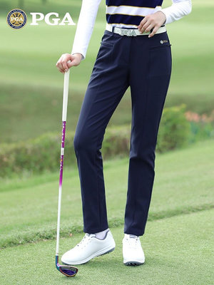 美國PGA 高爾夫褲子女秋冬季運動褲新款女褲運動服裝顯瘦女裝長褲