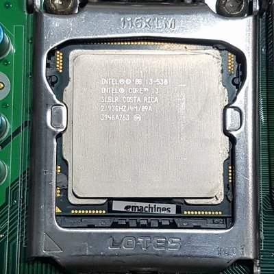 Intel Core i3-530處理器+宏碁H57H-AM2主板+8G終保記憶體、附擋板與風扇整套賣【自取價1599】