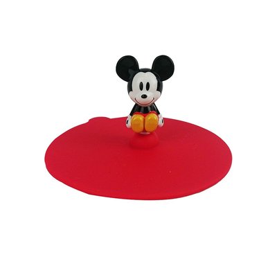 花見雜貨~日本進口 全新正版 迪士尼 mickey 米奇 矽膠 杯蓋 立體 公仔 娃娃 造型 蓋子