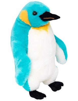 16608c 日本進口 好品質 限量品 可愛 柔順 水藍色 國王企鵝   動物抱枕玩偶絨毛絨娃娃布偶擺件送禮