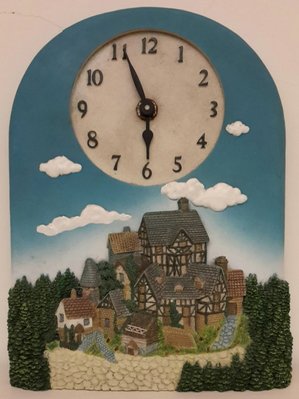 【波賽頓-歐洲古董拍賣】歐洲/西洋古董 法國早期 20世紀 阿爾卑斯的山居時光座鐘(25×19.5cm)