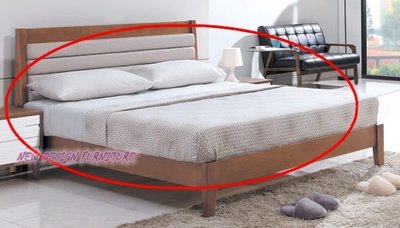 【N D Furniture】台南在地家具-北歐風實木胡色銀灰布床台/5尺雙人床台/床架YH