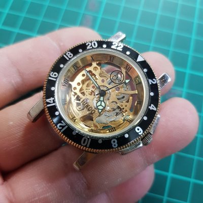 老品牌 漂亮 擺輪順暢但不會走 老錶 水鬼錶 B04 潛水錶 機械錶