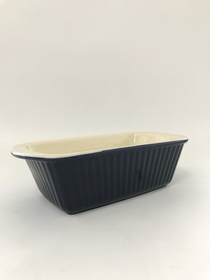 東昇瓷器餐具=藍色11吋長方雙耳深型烤盤