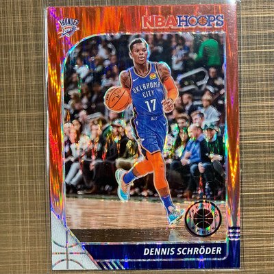 DENNIS SCHRODER 2019-20 NBA Hoops premium stock red prize